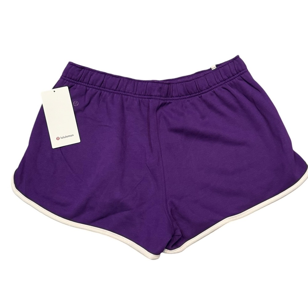 Lululemon Scuba Mid-Rise Oversized Short 3" Trim College Purple XL LW7DGKS NWT - Picture 3 of 6